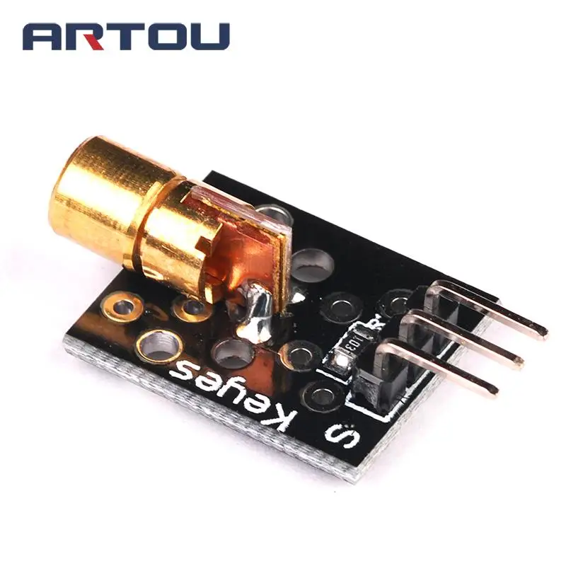Модуль лазерного датчика 5 шт./лот KY-008 650nm 5V для Arduino с демонстрационным кодом |