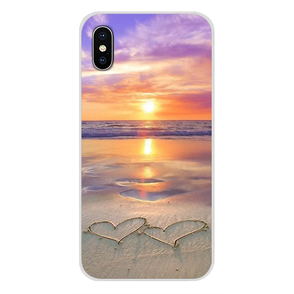 Scene at Sunset on sea Palm Tree For Xiaomi Mi6 A1 5X 6X Redmi Note 5 5A 4X 4A 4 3 Plus Pro pocophone F1 Accessories Shell Cases | Мобильные