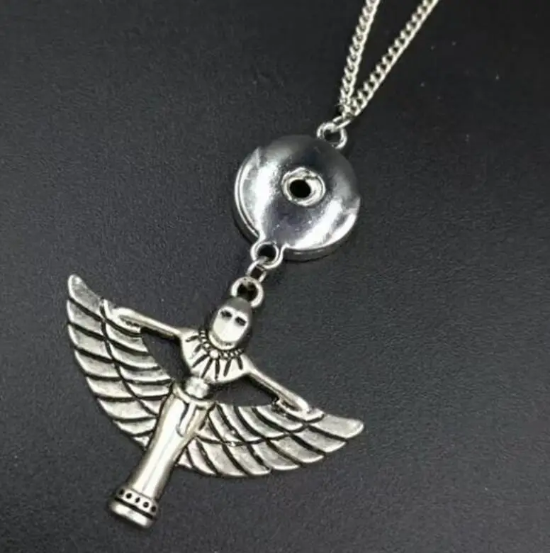 Женские подарки большая кнопка египетской королевы подвески талисманы ожерелье