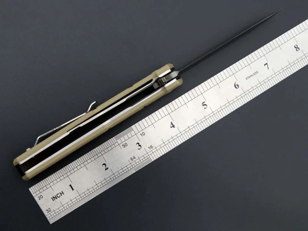 Складной нож Eafengrow EF88 58 60HRC клинок 9Cr рукоятка G10 инструмент для выживания кемпинга