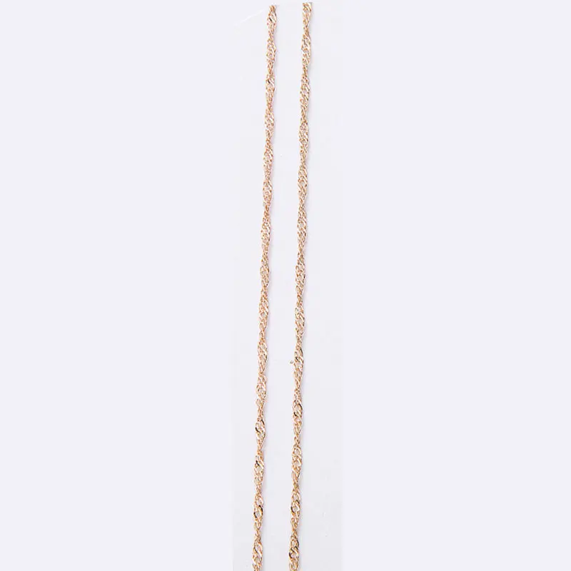 kc gold 5 м/лот, диаметр 1 мм, золотые, серебряные, цветные звенья, цепочки, металлический браслет, ожерелье, цепи, набор, товары для рукоделия, для изготовления ювелирных изделий - Цвет: kc gold