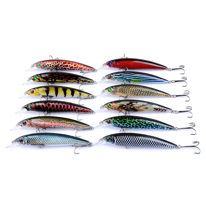 Variable Sinking Fishing Lures Bait Lure Lifelike Minnow Hard Fish 3D Eyes Artificial Crankbait Tackle 11cm/13.4g | Спорт и