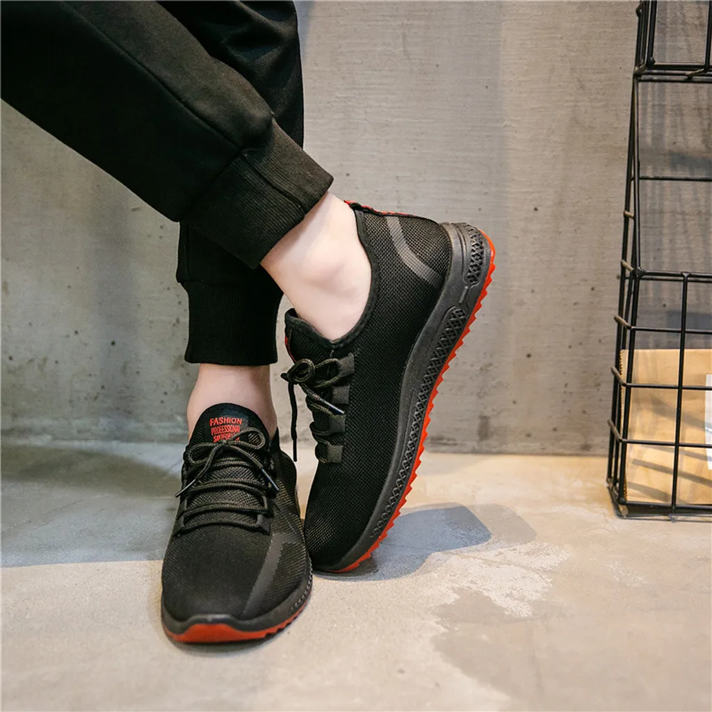 Новинка 2020 года теннисные туфли из сетчатого материала Мужские дышащие