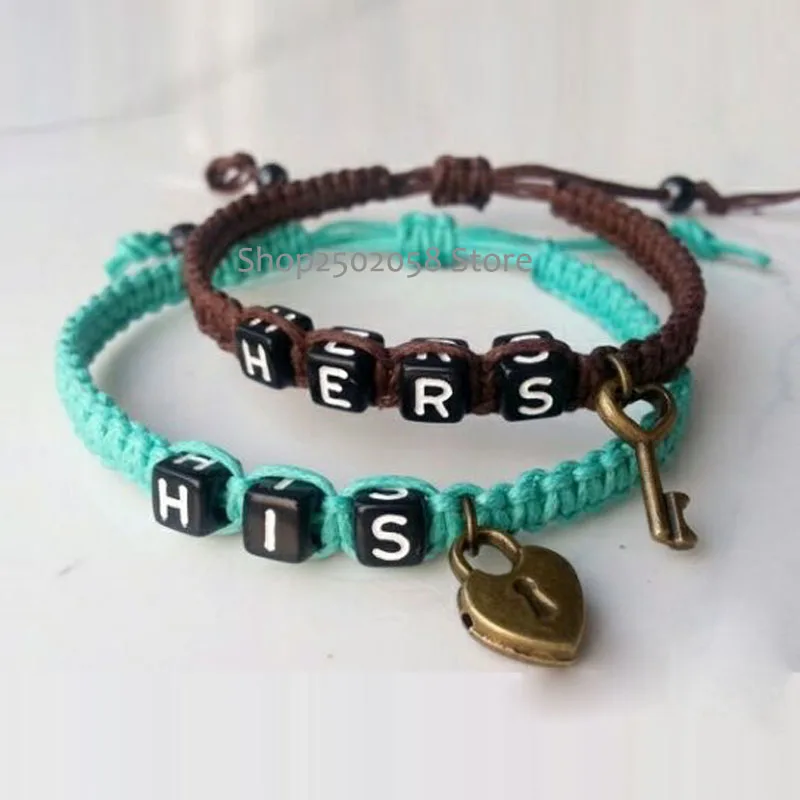 Новинка 2 шт. оптовая продажа лидер продаж Прекрасный Подарочный браслет с замком