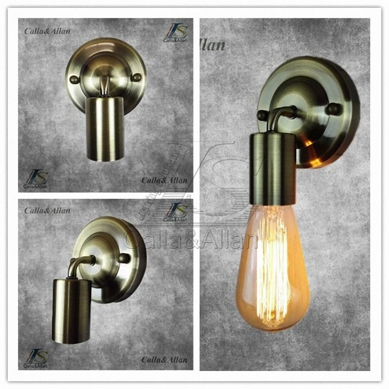 Настенный светильник E27 с покрытием Лофт американский Ретро винтажный Железный