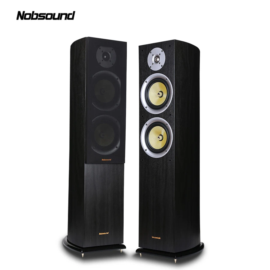 Трехсторонняя деревянная напольная Колонка Nobsound VF701 150 Вт s 2 0 HiFi 6 5 дюймов