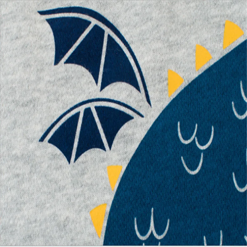 Толстовка с драконом для маленьких мальчиков бархатная осенне-зимняя одежда