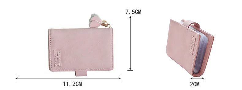 Prettyzys, 20 слотов для карт, Матовый держатель для карт из искусственной кожи, модный кошелек для кредитных карт ярких цветов, Брендовые женские визитницы