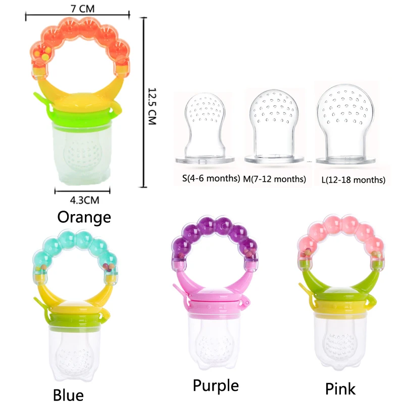 

silicone infant baby fresh fruit vegetables food chew pacifier nibbler fruit nippler pacilier chew fruit 1 PC soft food safety