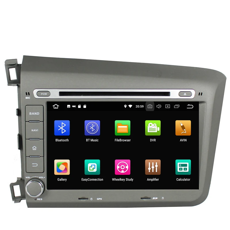 NaviTopia 4G ram 64G rom 8 Core автомобильный gps навигатор для Honda Civic 2012 радиоприемник головное