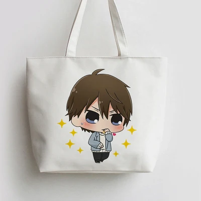 Самые Huggable пригрозил мне сумки аниме мультфильм холст унисекс Студенческая