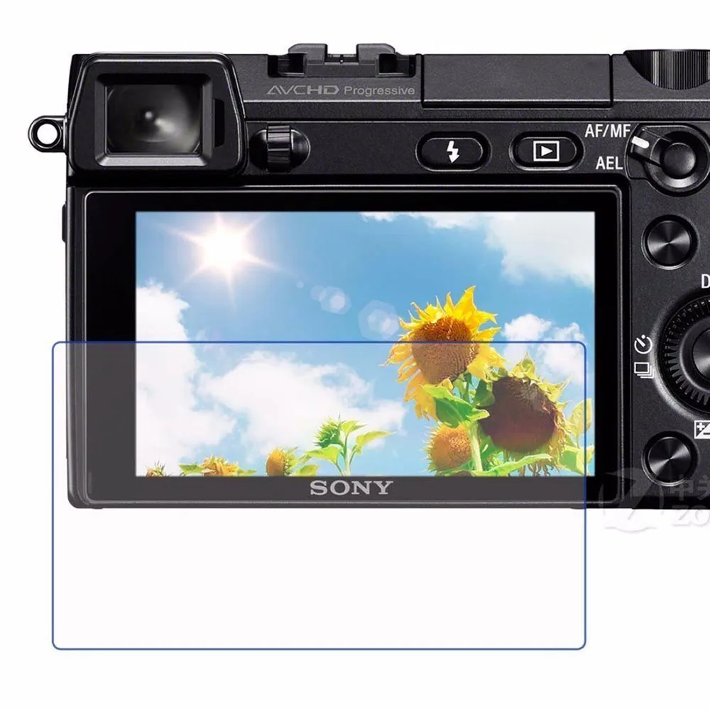 Закаленное защитное стекло 9H для ЖК-экрана Sony A6300/A6000 с бесплатным номером