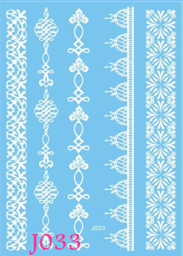 1 шт. белая татуировка хной боди арт Ловец снов ракушки дизайн временные