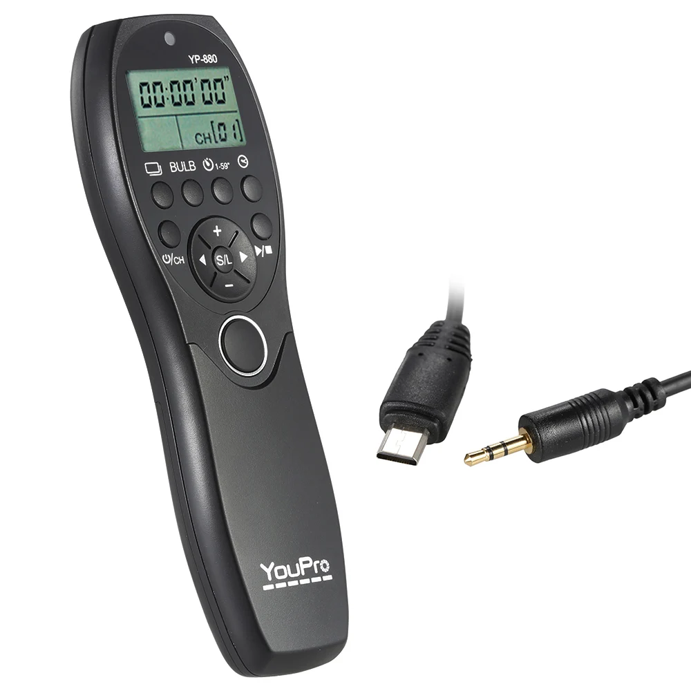 YP-880 S2 YouPro YP-880 S2 камера проводной спуск затвора таймер дистанционное управление ЖК-дисплей для sony A58 A7R A7 A7II A7RII A7SII DSLR камера - Цвет: YP-880 S2