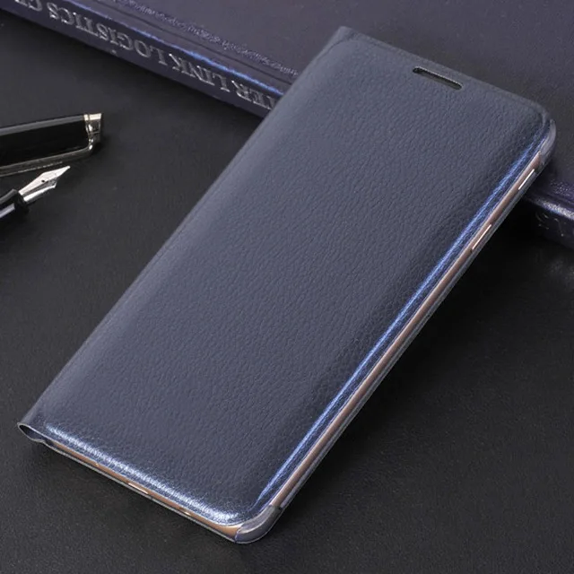 360 откидная крышка кошелек кожаный чехол для телефона Samsung Galaxy J5 Prime J2 J7 J5prime J2prime J7prime J 5 2 7 см G532F G570F G610F - Цвет: Dark blue