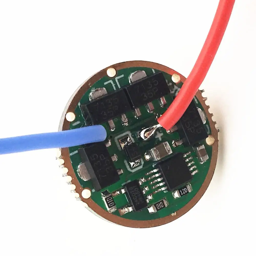 1PC 17mm AMC7135x4/6 Stepless Dimming Mode LED Flashlight Driver Circuit Board with Memory Function | Лампы и освещение