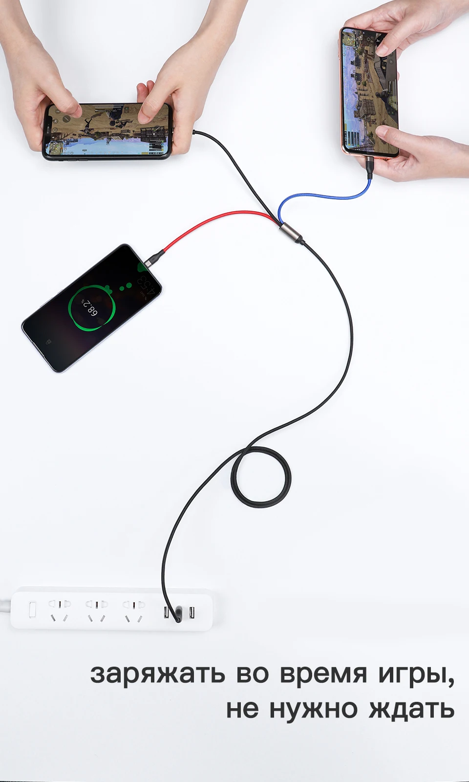 KUULAA 3 в 1 USB кабель для мобильного телефона Micro usb type C кабель зарядного устройства для iPhone Быстрая зарядка кабель Micro USB C шнур зарядного устройства