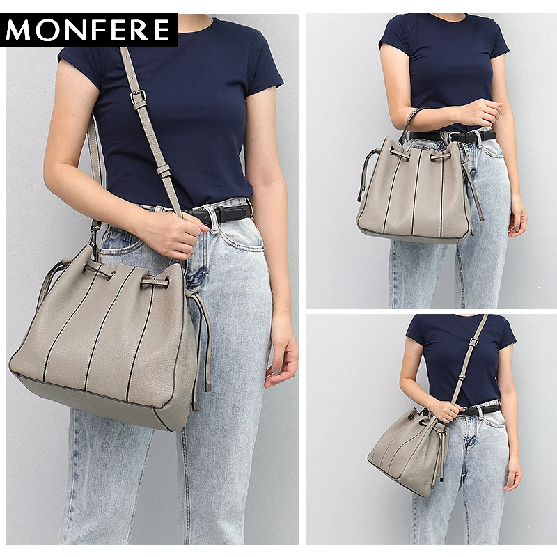 MONFERE Марка Натуральная кожа сумка съемный вкладыш Лоскутная мешок роскошные