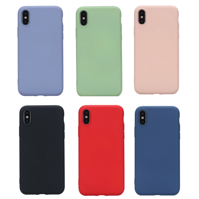 Чехол для iphone 6 7 8 plus жидкий силикон ТПУ мягкий чехол X XS Max XR чехлы телефонов