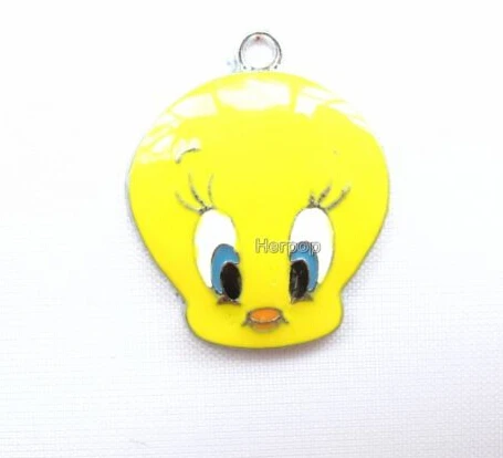 Оптовая продажа Новые 50 шт Tweety голова металла подвески ювелирные изделия делая 22