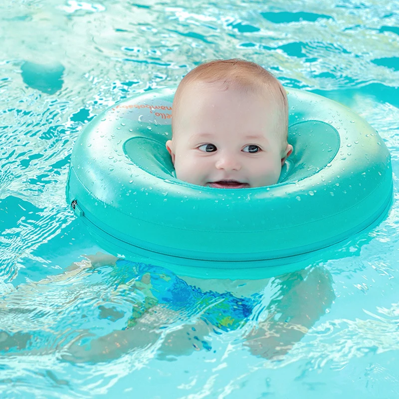 Детское надувное кольцо Piscina однотонное для плавания шеи детей аксессуары | Мать