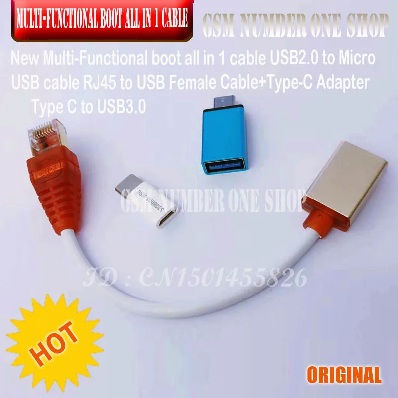Многофункциональная загрузка Micro USB RJ45 все в 1 кабель для Qualcomm EDL/DFC/9008 режимов