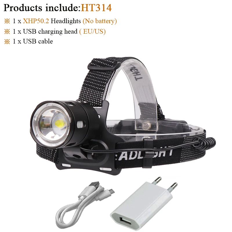 xhp50.2 headllight-H xhp70.2 налобный фонарь супер яркий налобный фонарь Перезаряжаемый Фонарь налобный светодиодный фонарь xhp50.2 USB налобный фонарь 18650 наружный - Испускаемый цвет: xhp50.2 headllight-H