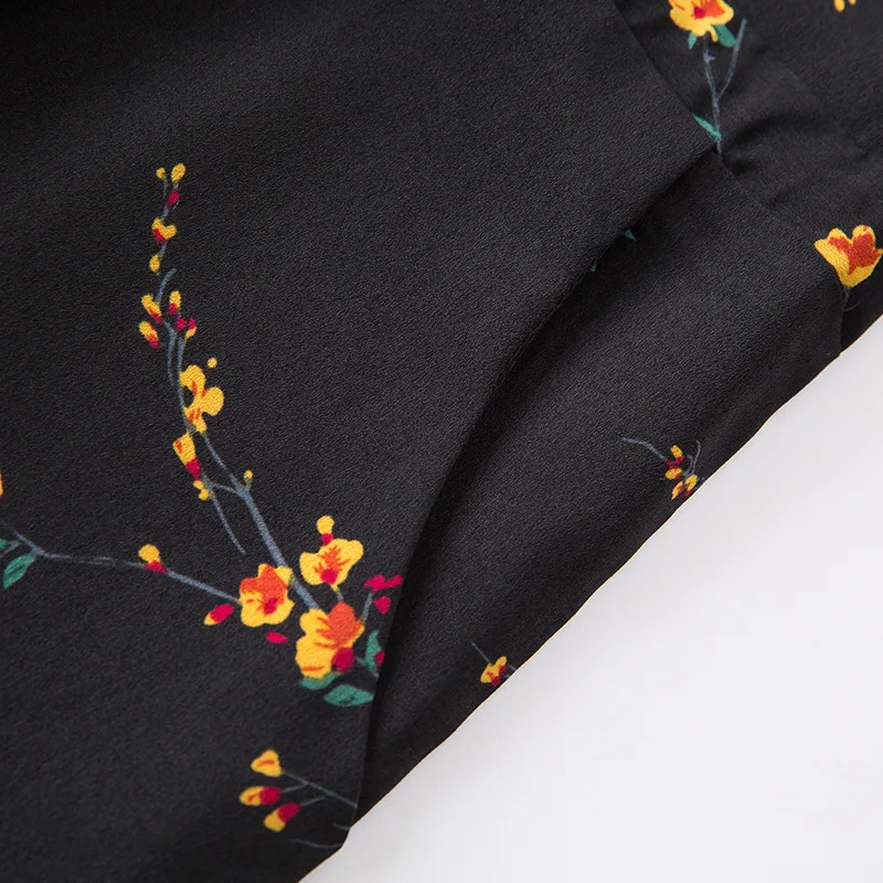 Мода размера плюс женская одежда большого Повседневная Длинная печать карман