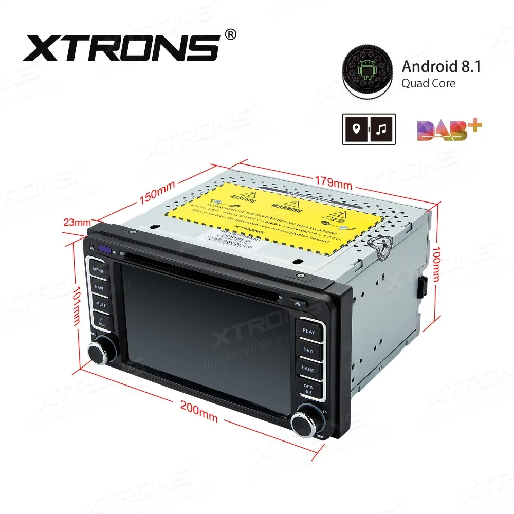 XTRONS 6 2 &quotAndroid 8 1 автомобильный dvd плеер GPS радио DAB для Toyota RAV4 VIos Hilux Terios Avanza фортунер