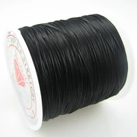 1mm colorfast strong stretchy string cord black 200meters 2rollselastic rope wire diy craft jewelry findings beading cords