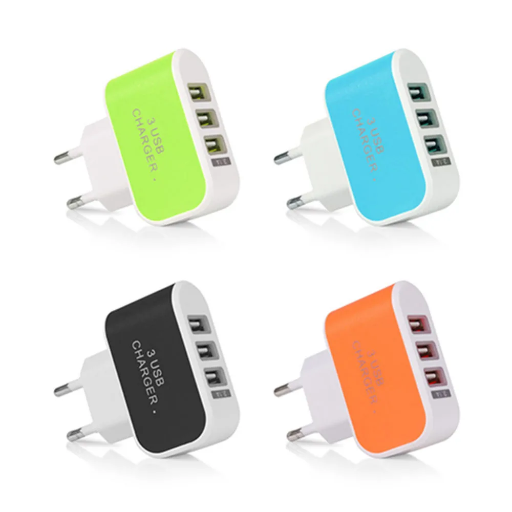 3.1A тройной USB 3 порта Стены Дома Путешествия AC зарядное устройство адаптер для samsung iPhone