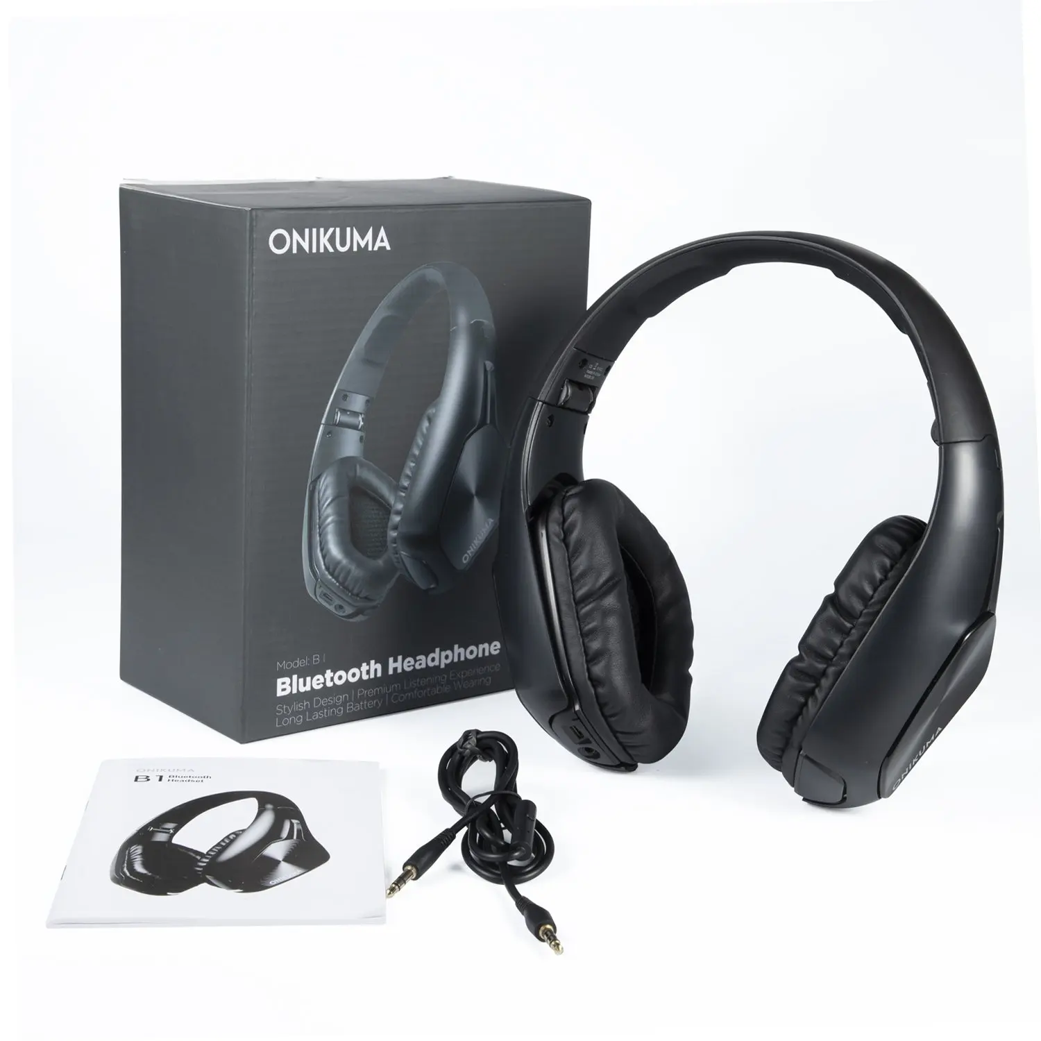 ONIKUMA B1 Bluetooth игровая гарнитура для мобильных игр гарнитура для электронных видов спорта с микрофоном Стерео объемная USB гарнитура
