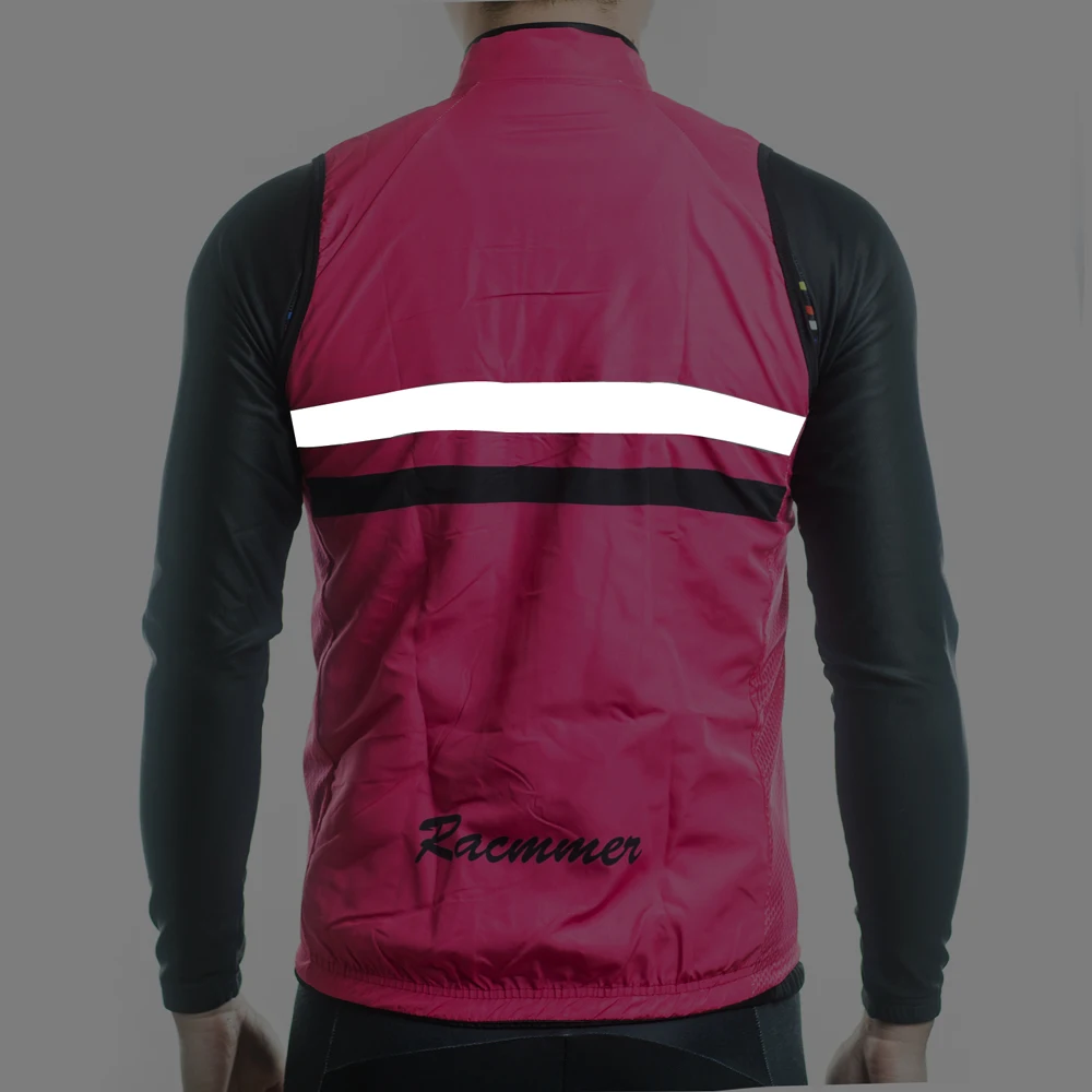 Велосипедный светоотражающий трикотаж ветрозащитный без рукавов для езды на