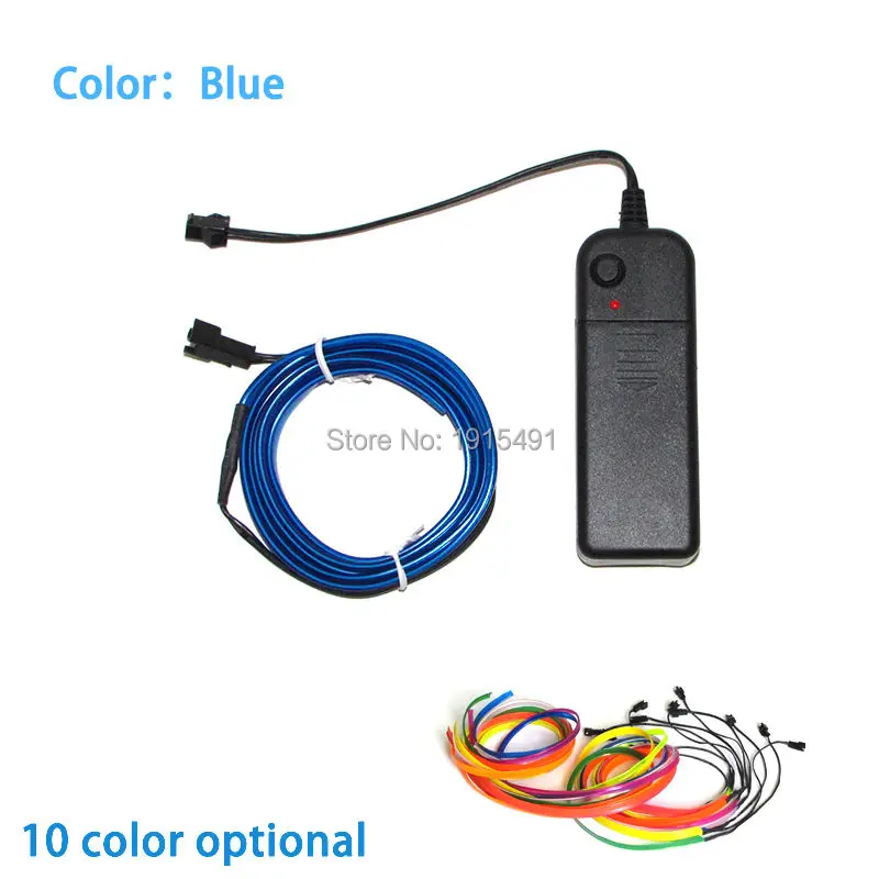 Дешево! 10 цветов на выбор 1 метр для стайлинга автомобиля EL Wire с юбкой трубчатая