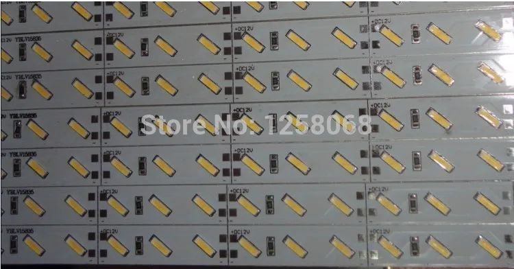 10 м/лот Fanlive SMD7020 72 светодиодный s/M DC12V Яркий алюминиевый профиль светильник для