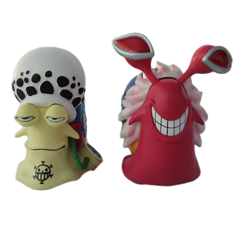 Одна штука 2 шт./компл. Den Mushi экшн фигурка Law & Doflamingo телефон ошибка ПВХ Фигурки
