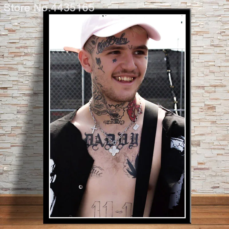 Сливовый Lil Peep Poster холст живопись современная спальня современные картины для украшения Вдохновленный минимализм для домашнего декора плакаты и принты - Цвет: Сливовый