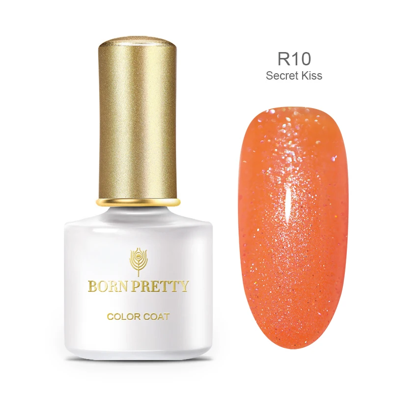 BP-R010 Born pretty, голографическая Гель-лак для ногтей 6 мл мерцающий блеск Радужный Серебряный Сияющий УФ-лак для ногтей - Цвет: BP-R010