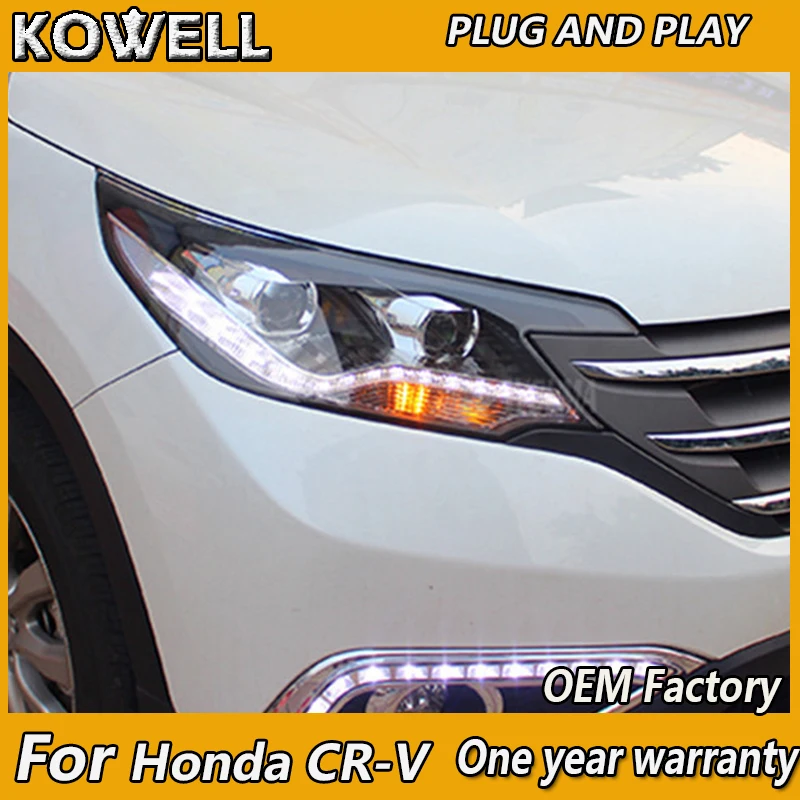 

KOWELL Car Styling For Honda CR-V CRV headlights 2012 2013 2014 head lamp LED DRL front light Bi-Xenon Lens xenon HID