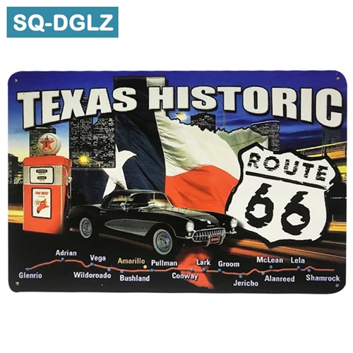 [SQ-DGLZ] полный сервис/Diner ROUTE 66 металлическая вывеска винтажные металлические пластины кафе Паб Клуб домашний Декор стены оловянные знаки Ретро табличка - Цвет: 0833