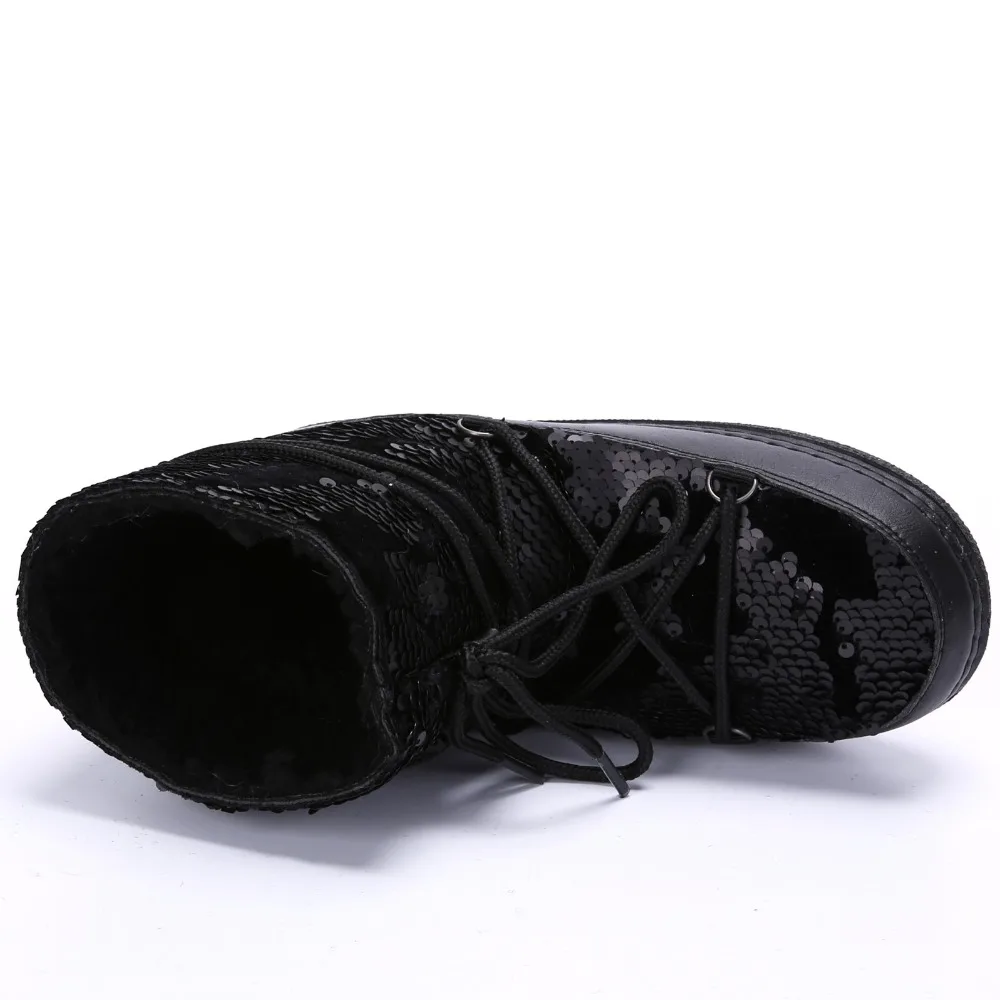 2017 Модные сапожки Брендовая женская утепленная зимние ботинки на платформе