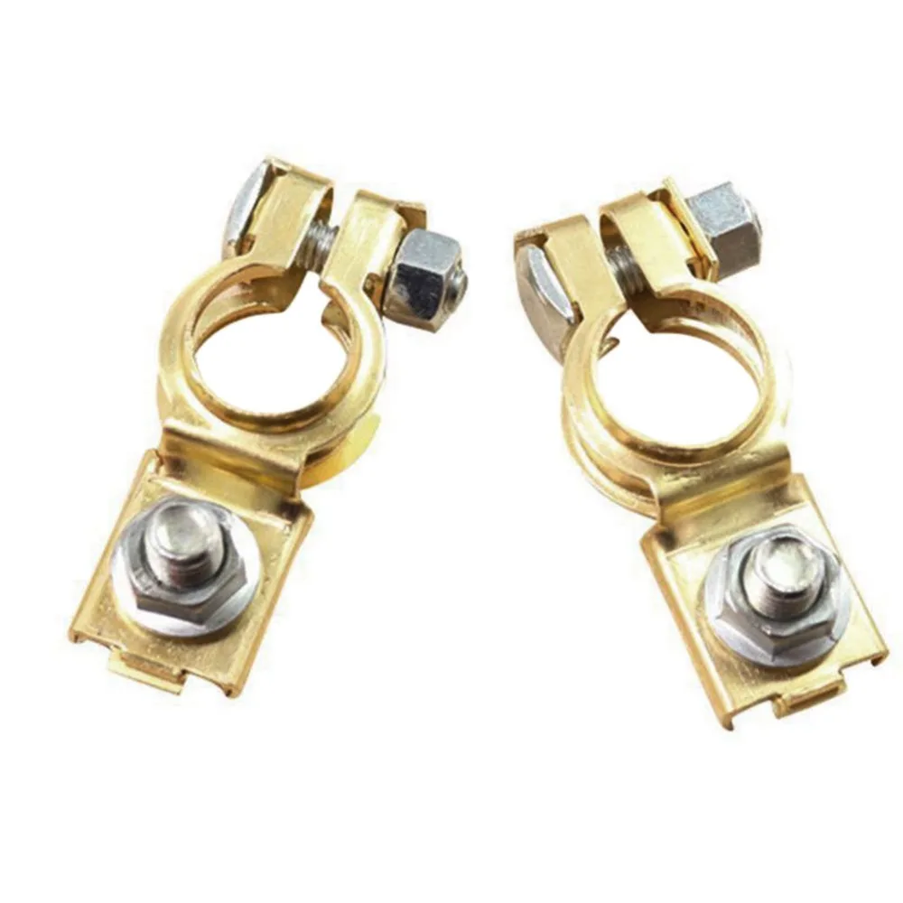 

1 Pair Alloy Positive Nagative Car Battery Terminal Clamp Clips Connector New
