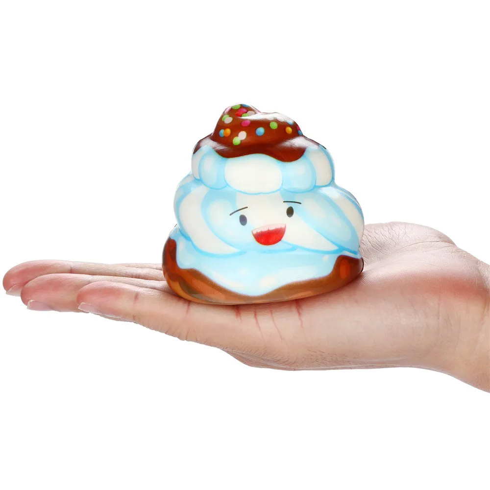 Кавайная мягкая игрушка торт Poo мягкое медленно поднимающееся мягкое игрушки крем ароматизированный снятие стресса Декор антистресс игрушки для детей