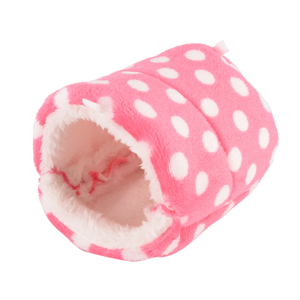 pink 3 размера хомяк дом мини животные кровать хомяка хлопок Pet гнездо свинья/кошка/собака кровать для белки, шиншилл гнездо клетка аксессуары - Цвет: pink