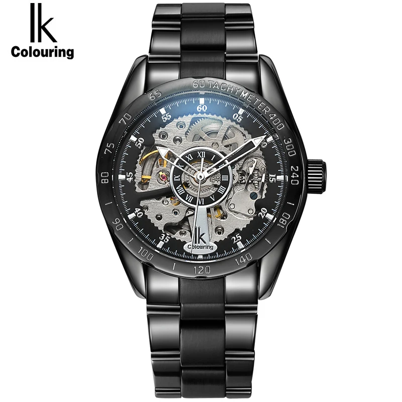 Классические Автоматические механические часы IK Pirate мужские деловые Tourbillon из
