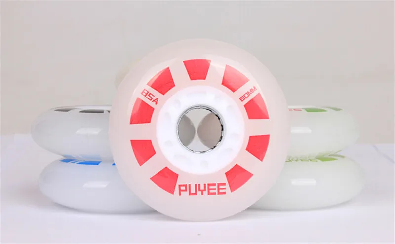 Роликовые коньки PUYEE 85A светодиодный для SEBA PowerSlide RB Patins|inline skate wheels|wheels inlineskate inline