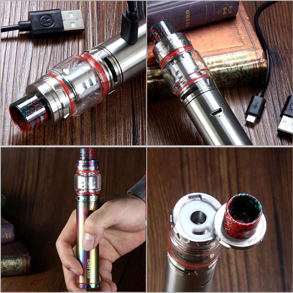 Набор из 5 предметов SMOK 8 мл TFV12 Prince распылитель Tank Stick с 3000 мАч встроенным