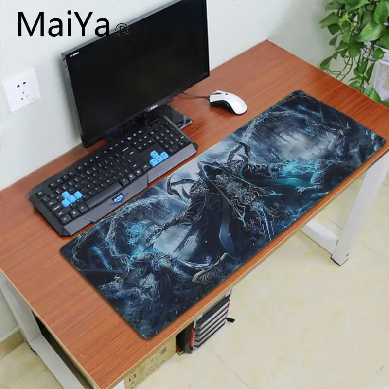 Lock Edge 30x60cm Maiya diablo замок край контроль скорости коврик для клавиатуры ноутбука игровой коврик для мыши xxl настольный ноутбук коврик для мыши геймер Настольный коврик - Цвет: Lock Edge 30x60cm