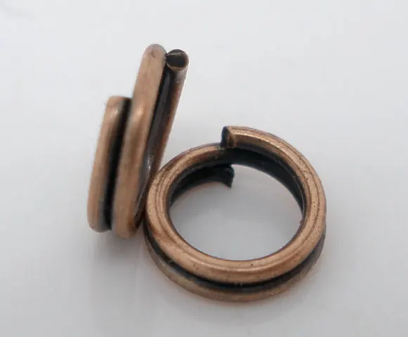 

Alloy Split Jump Rings Round Antique Copper 5mm( 2/8") Dia, 400 PCs new
