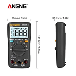 Черный ANENG AN8004 ЖК-цифровой мультиметр Профессиональный конденсатор тестер esr измеритель богатых метров индуктивности тестер быть истинным - Цвет: Черный